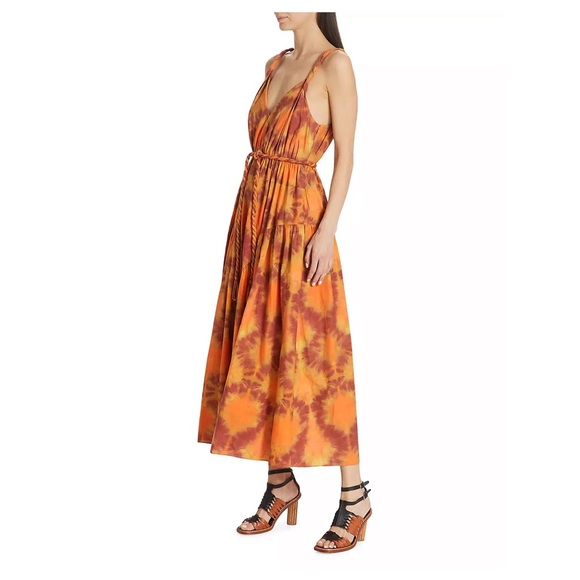 Ulla Johnson Valentina Braided Tie-Belt Midi Dress - Picture 2 of 16